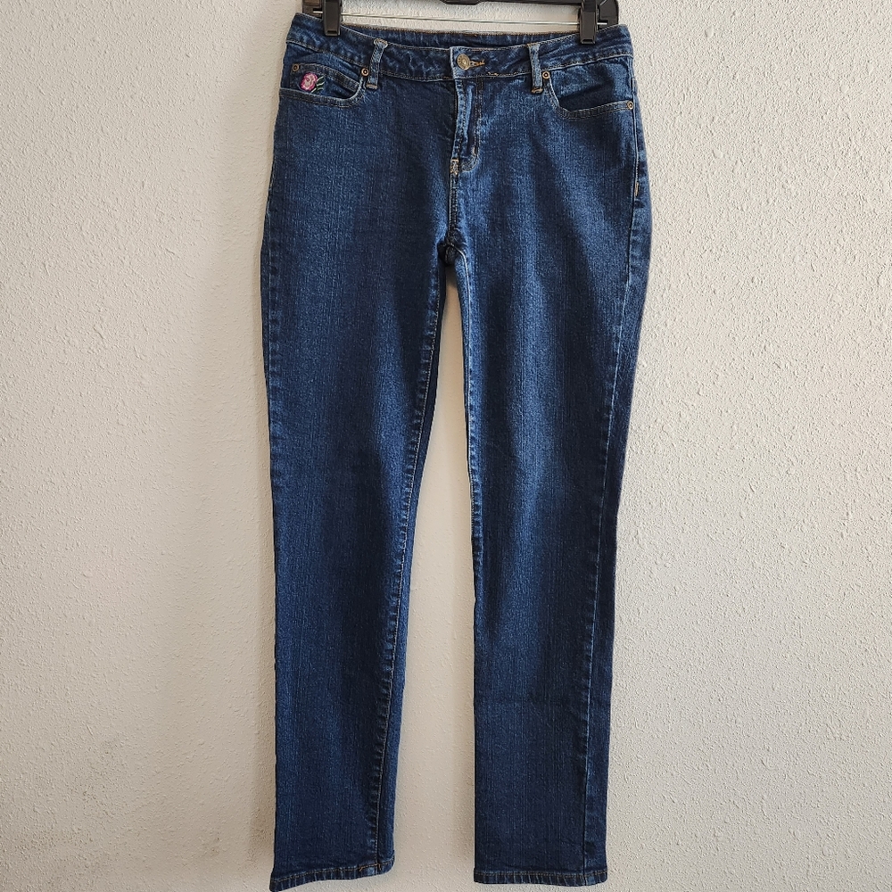 Twiggy London Stretchy Straight Leg Blue Jeans Size 8
